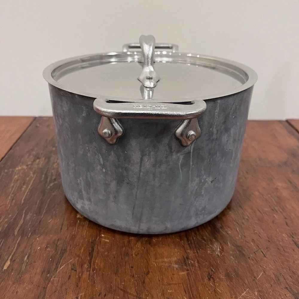 Vtg All Clad Master Chef Metal Crafters 204 1/2 Pan Pot Very Rare Double Handle